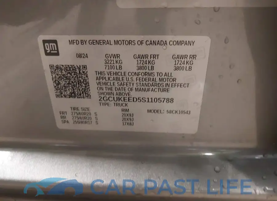 2GCUKEED5S1105788# 9