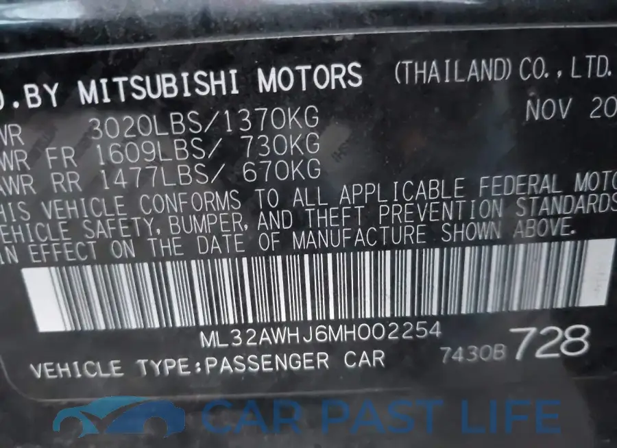 ML32AWHJ6MH002254# 9