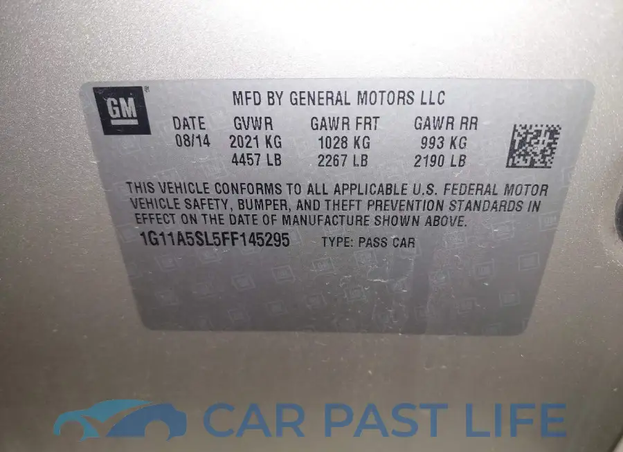 1G11A5SL5FF145295# 9