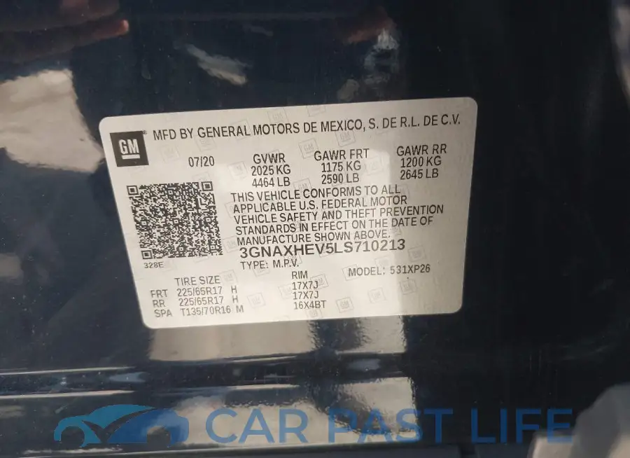 3GNAXHEV5LS710213# 9