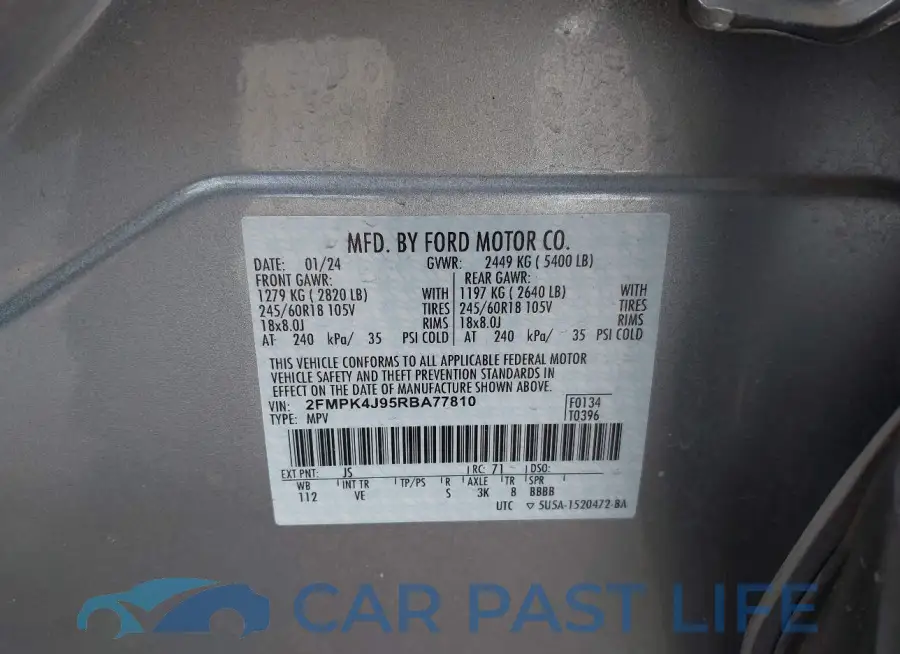 2FMPK4J95RBA77810# 9