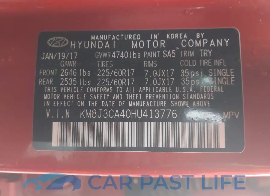 KM8J3CA40HU413776# 9