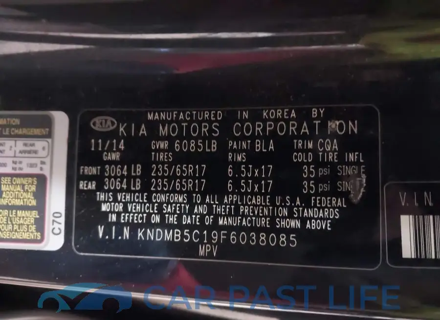 KNDMB5C19F6038085# 9