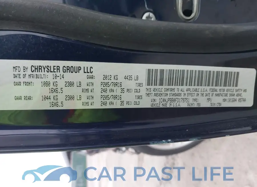 1C4NJPBB0FD179751# 9