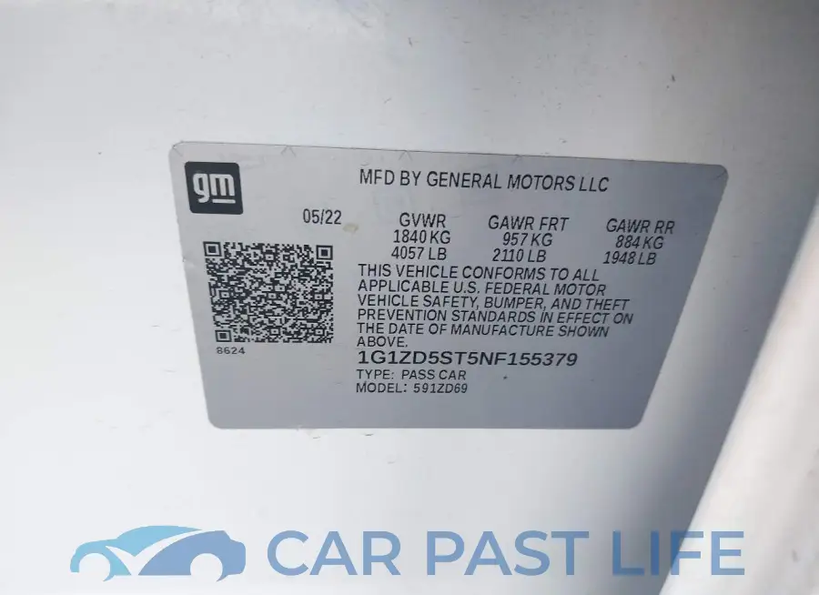 1G1ZD5ST5NF155379# 9