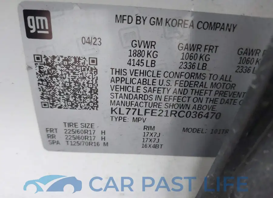 KL77LFE21RC036470# 9