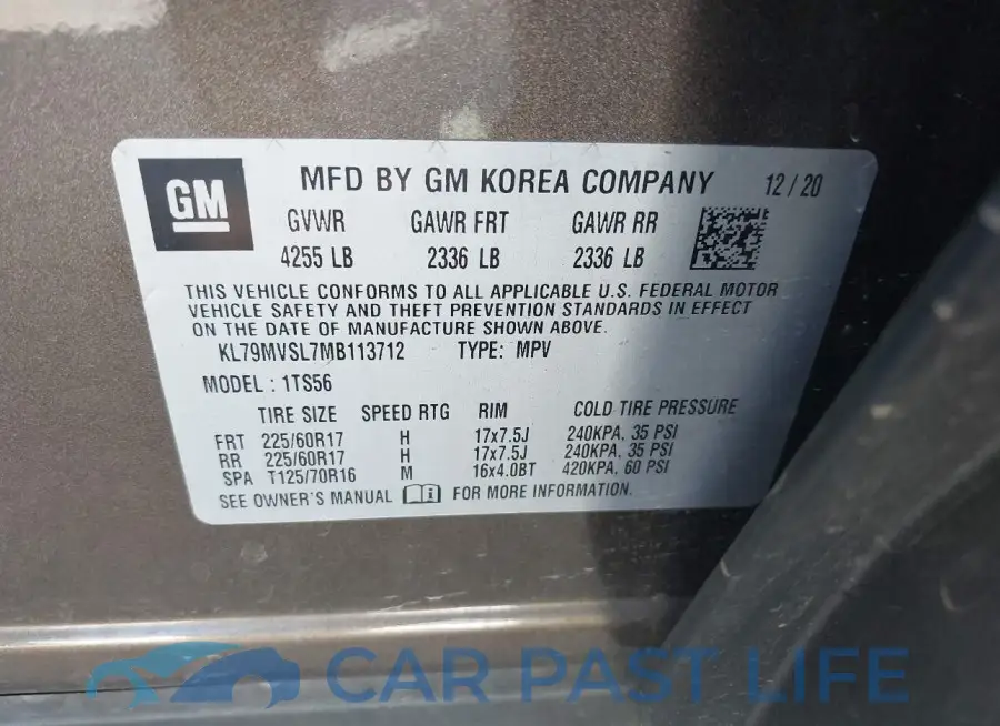 KL79MVSL7MB113712# 9