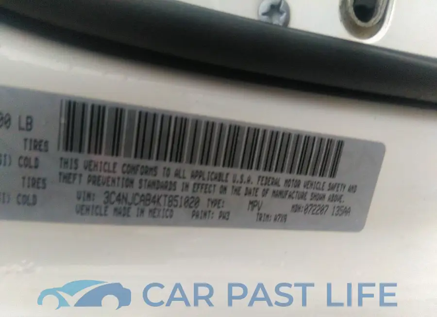 3C4NJCAB4KT851020# 9