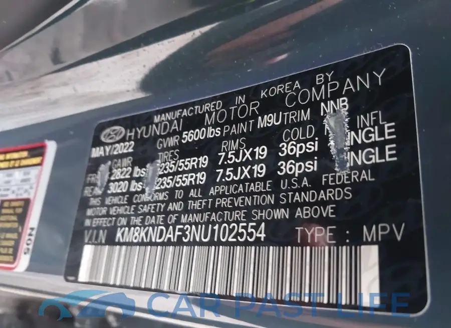 KM8KNDAF3NU102554# 9