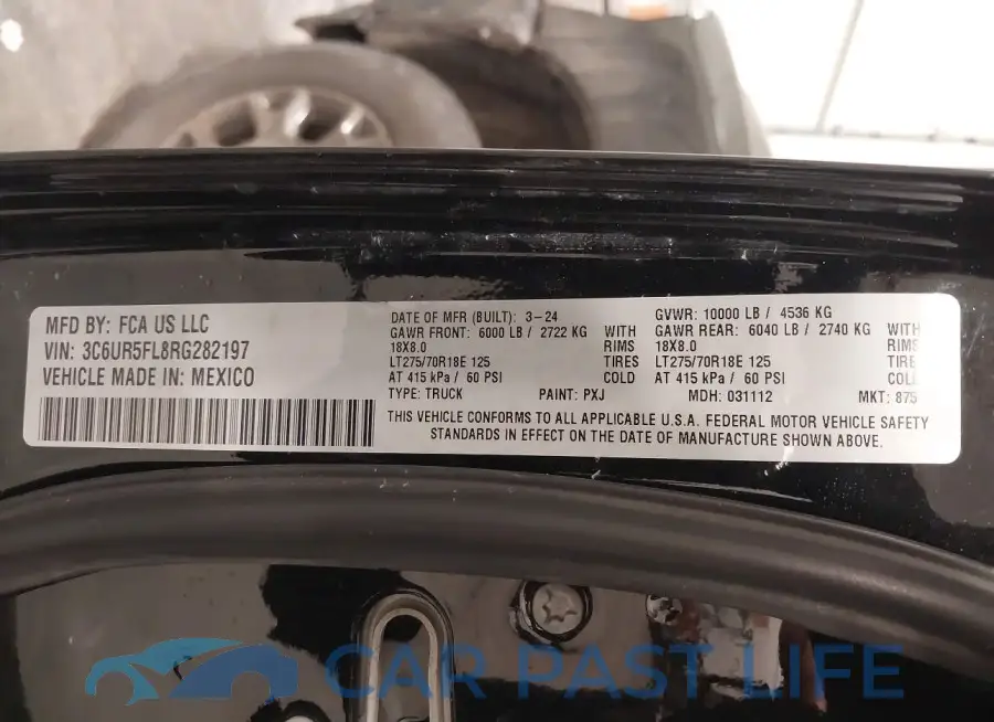 3C6UR5FL8RG282197# 9