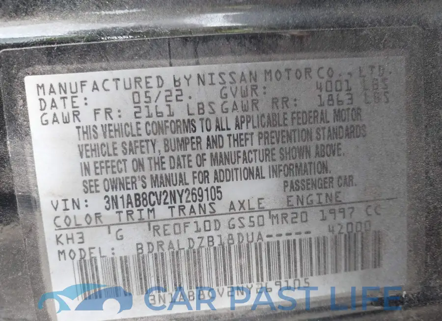 3N1AB8CV2NY269105# 9