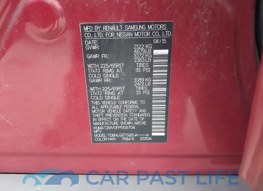 KNMAT2MV0FP558704# 9