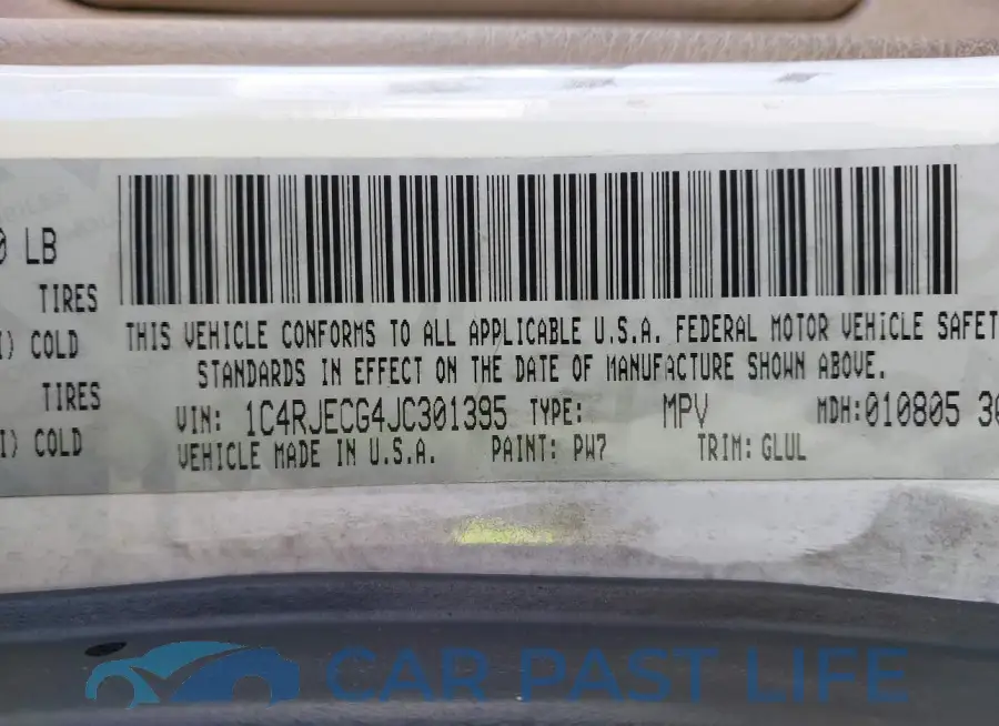 1C4RJECG4JC301395# 9