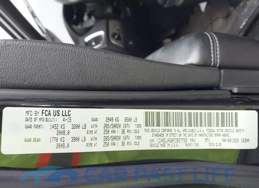 1C4RDJAG8FC837759# 9