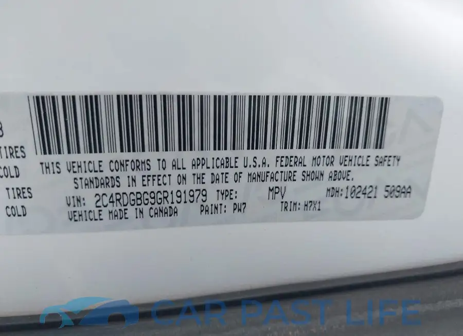 2C4RDGBG9GR191979# 9