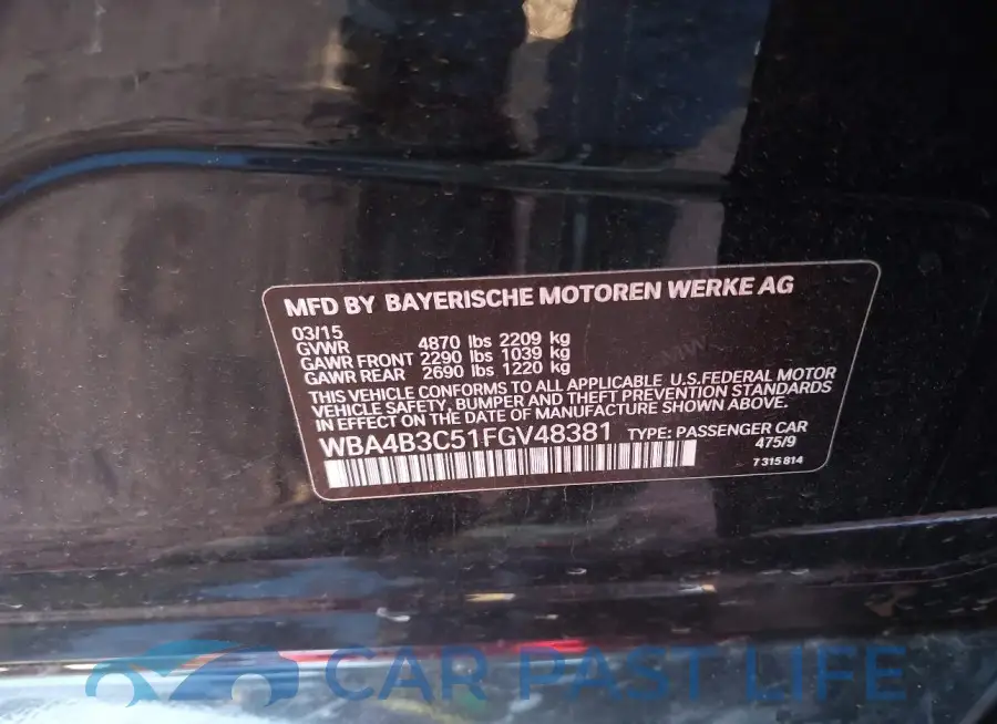 WBA4B3C51FGV48381# 9