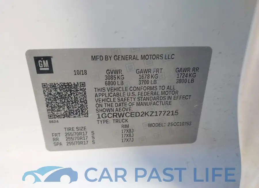 1GCRWCED2KZ177215# 9