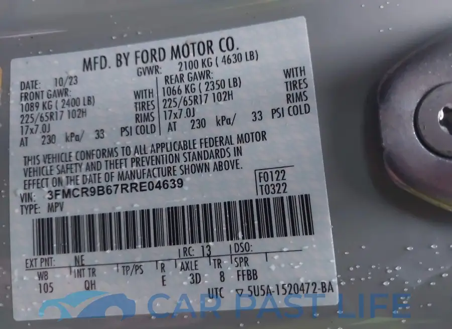 3FMCR9B67RRE04639# 9