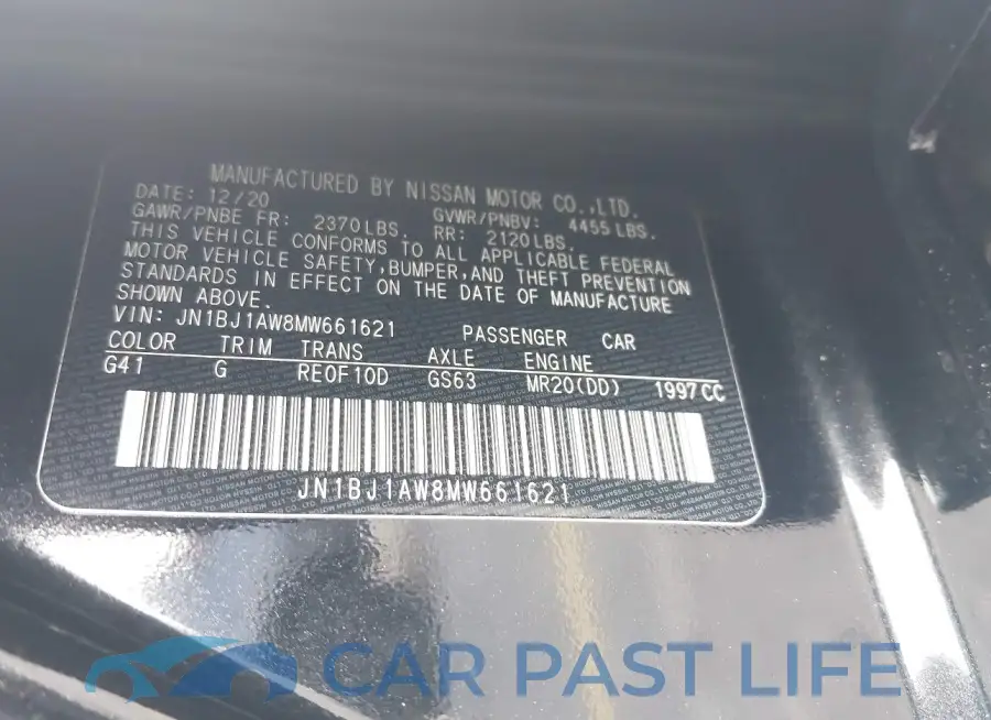 JN1BJ1AW8MW661621# 9