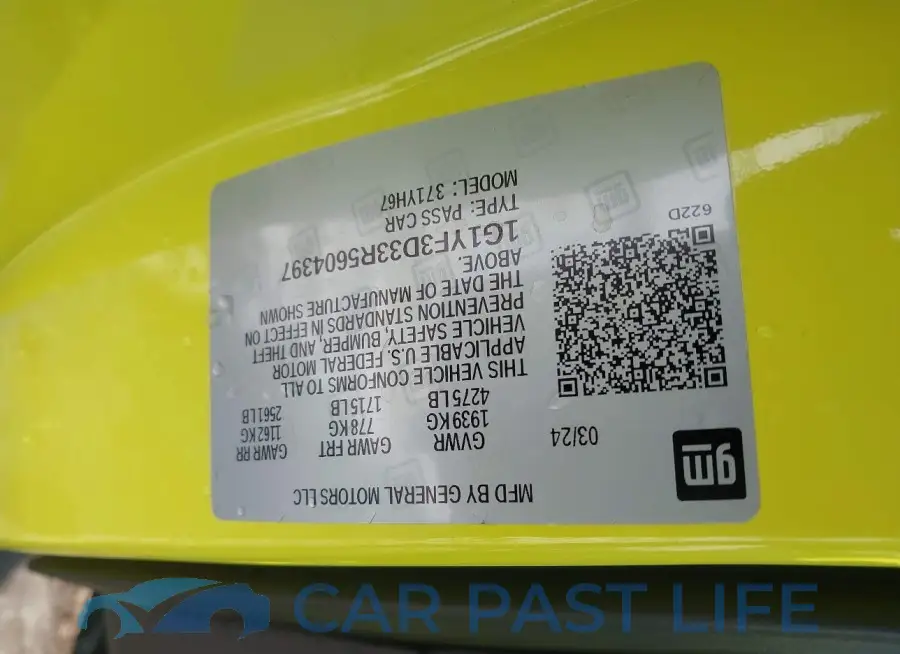 1G1YF3D33R5604397# 9