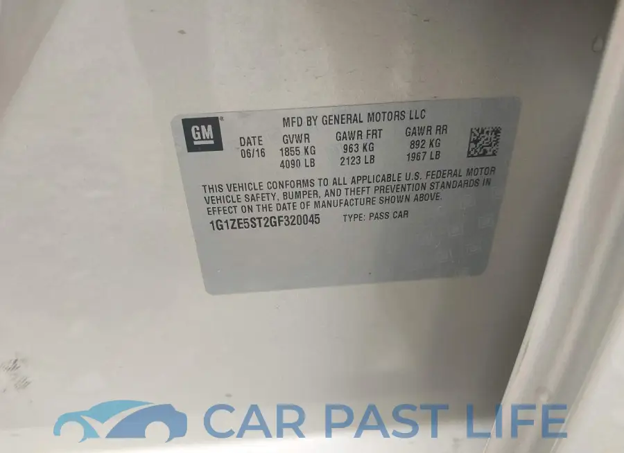 1G1ZE5ST2GF320045# 9