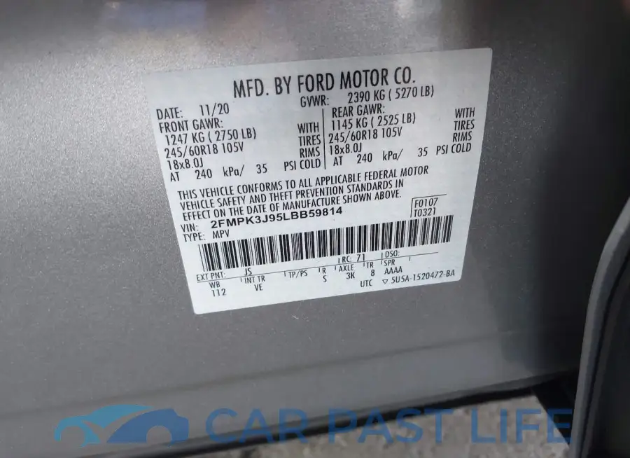 2FMPK3J95LBB59814# 9