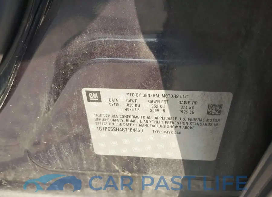 1G1PC5SH4G7164450# 9