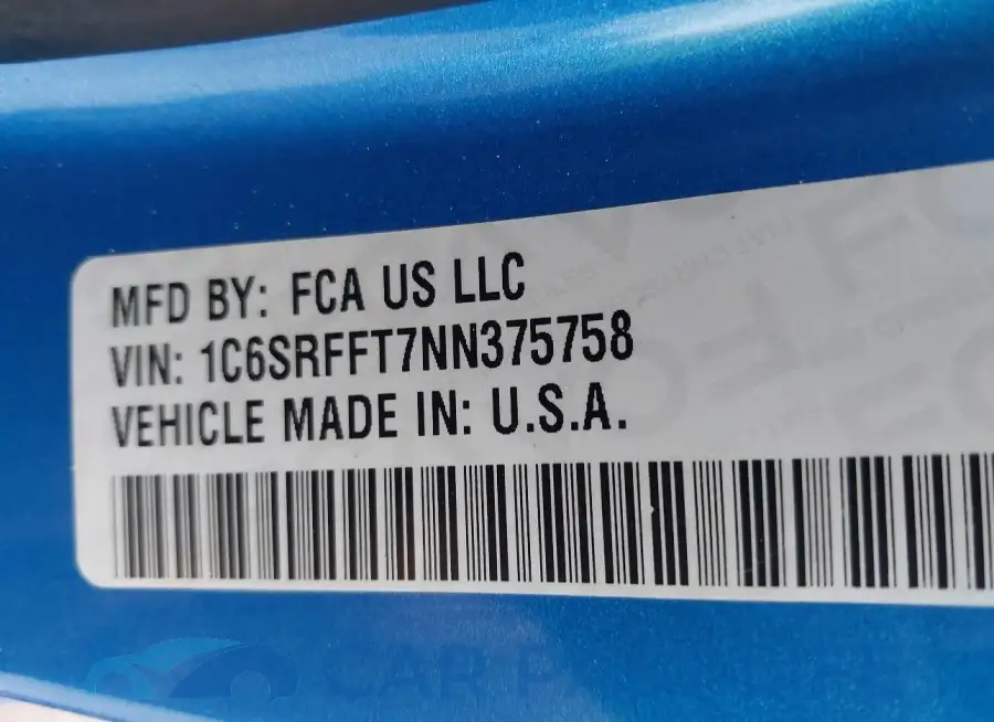 1C6SRFFT7NN375758# 9
