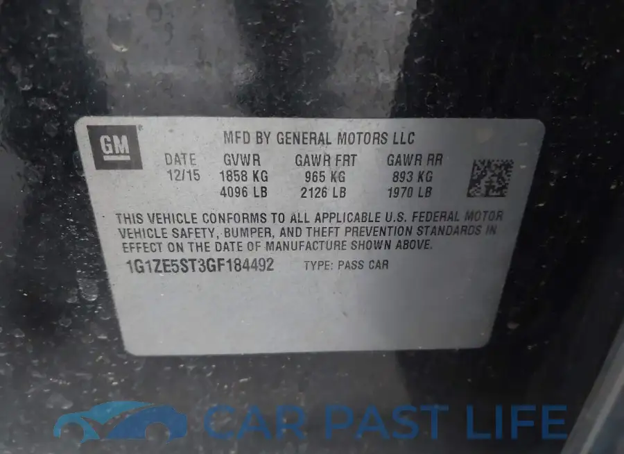 1G1ZE5ST3GF184492# 9