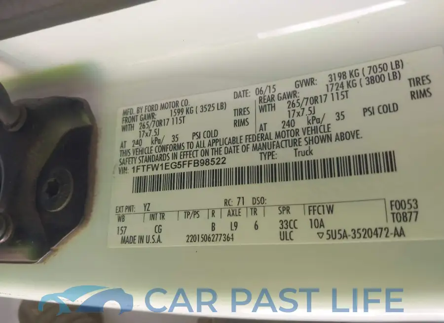 1FTFW1EG5FFB98522# 9
