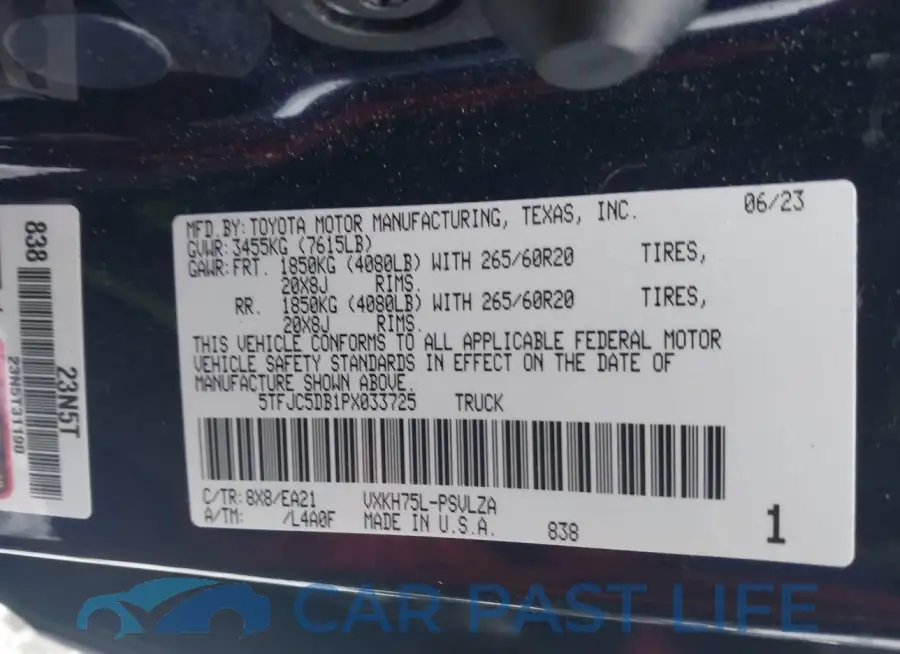 5TFJC5DB1PX033725# 9