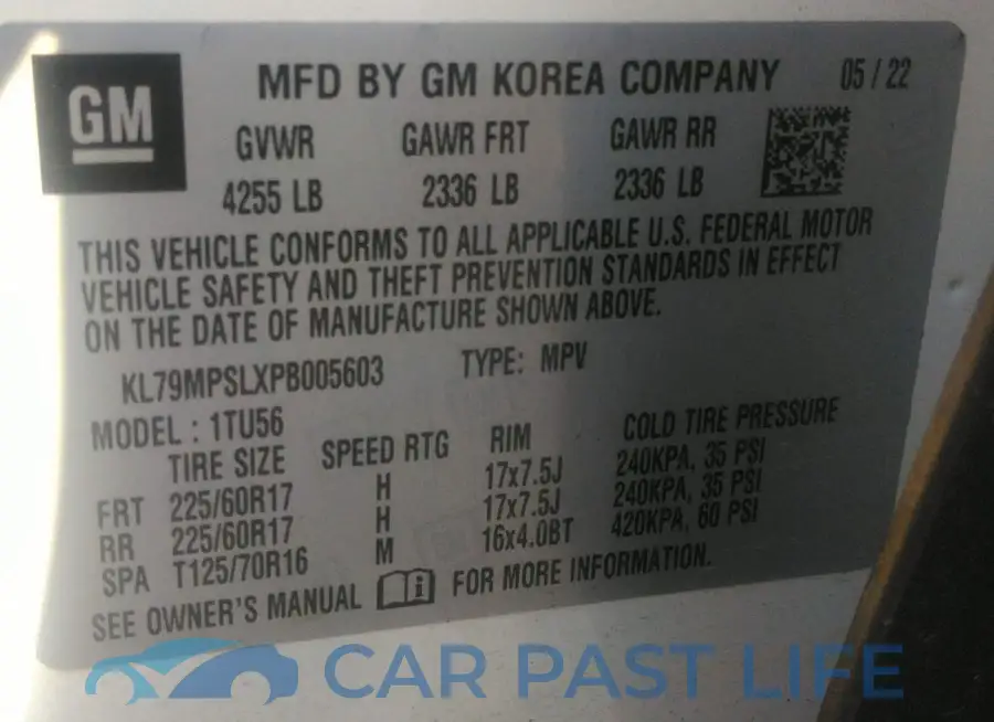 KL79MPSLXPB005603# 9