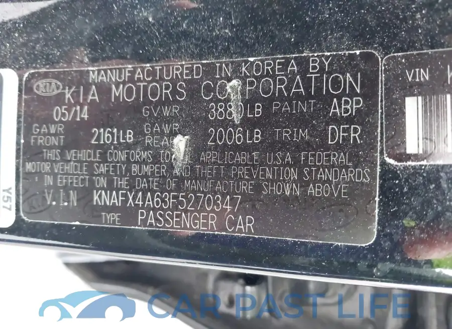 KNAFX4A63F5270347# 9