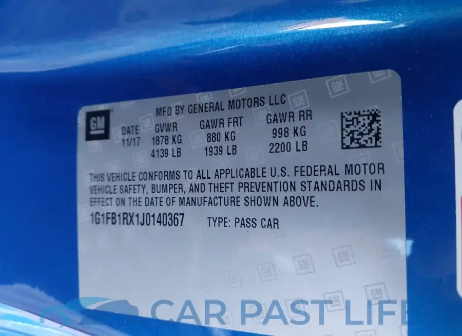 1G1FB1RX1J0140367# 9