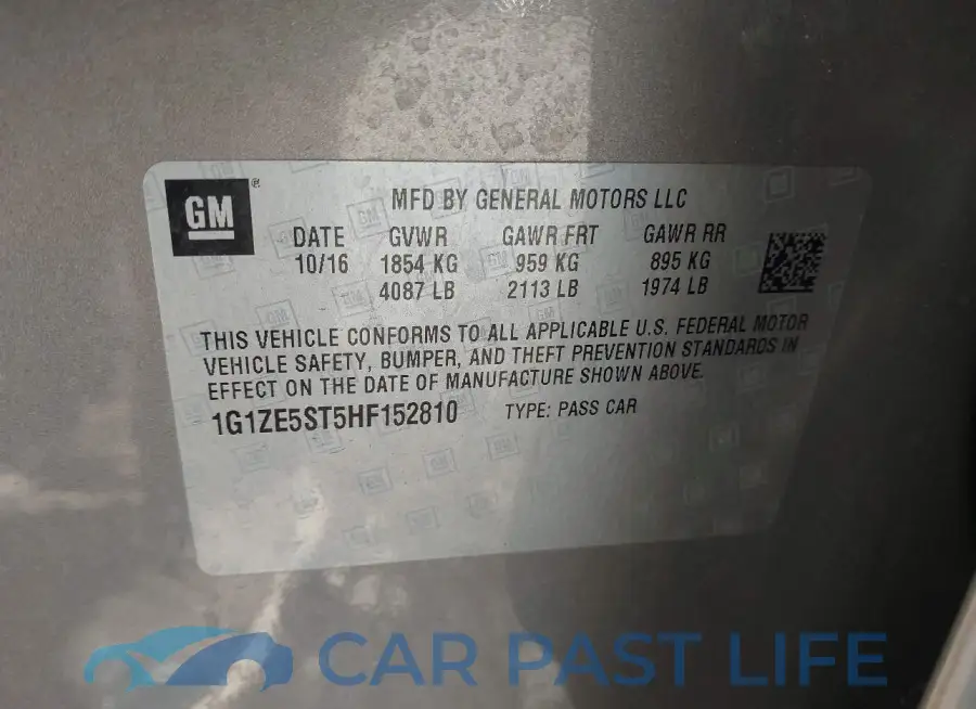 1G1ZE5ST5HF152810# 9