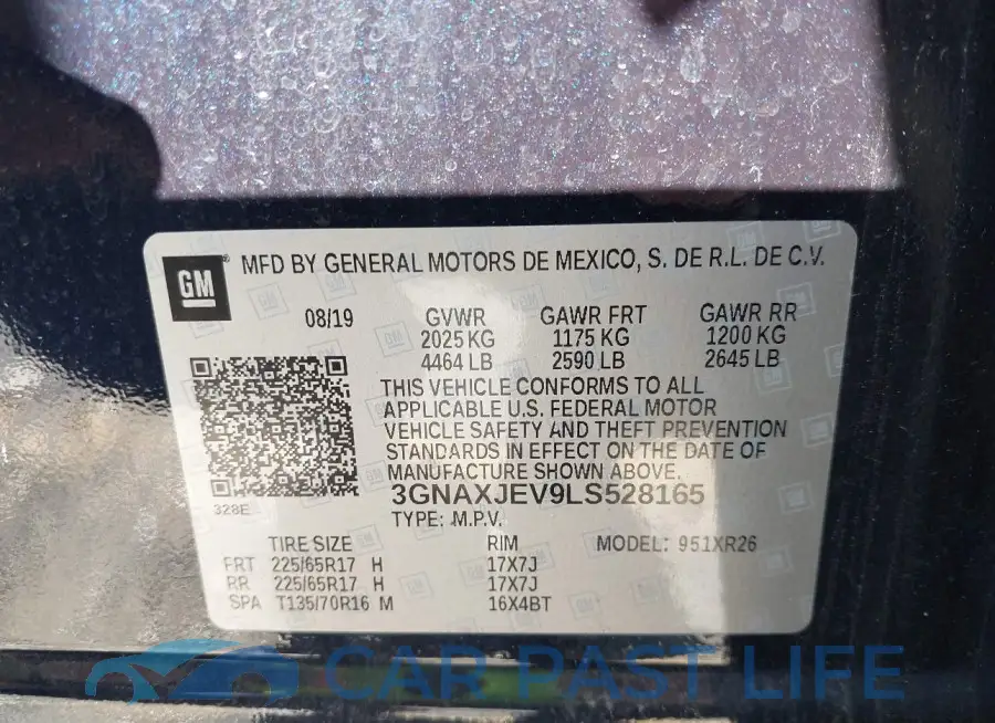 3GNAXJEV9LS528165# 9