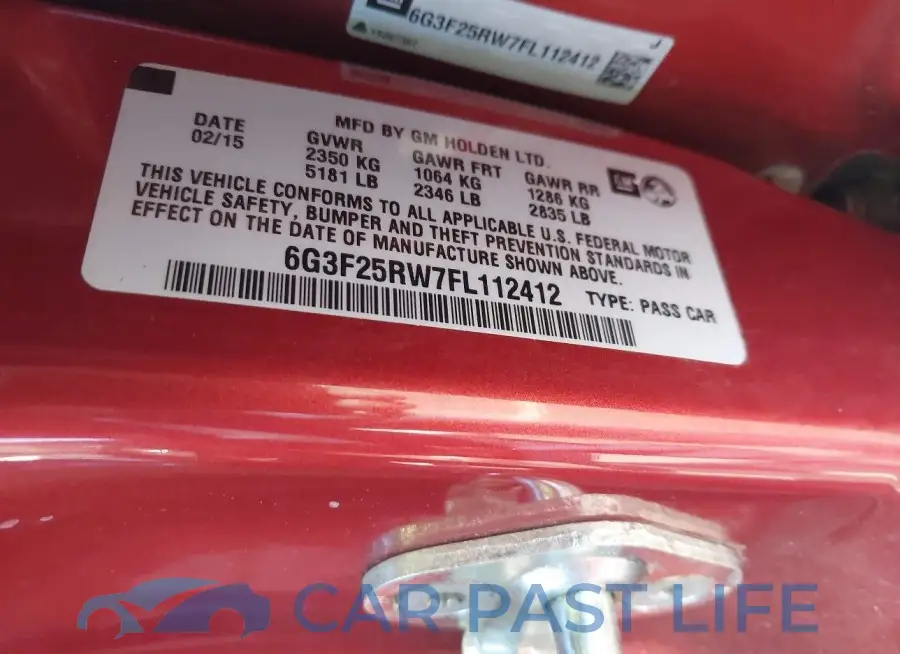 6G3F25RW7FL112412# 9
