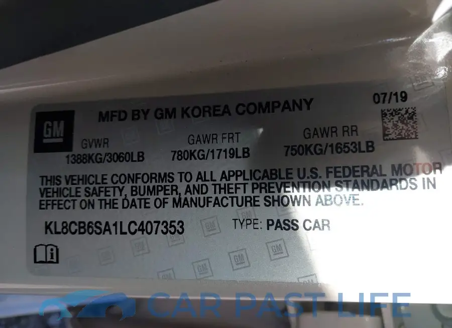 KL8CB6SA1LC407353# 9