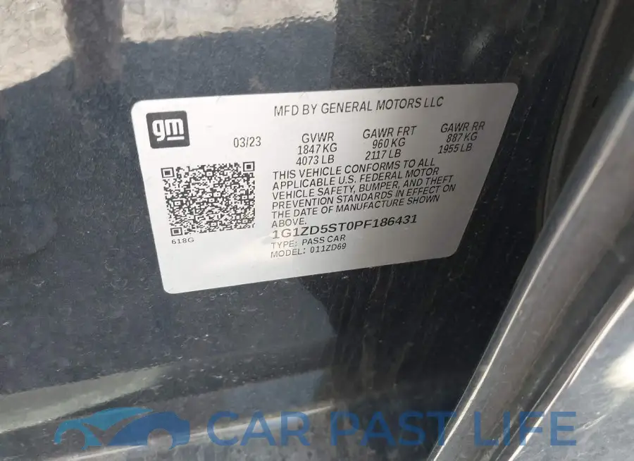 1G1ZD5ST0PF186431# 9