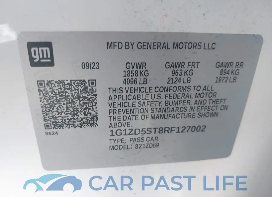 1G1ZD5ST8RF127002# 9