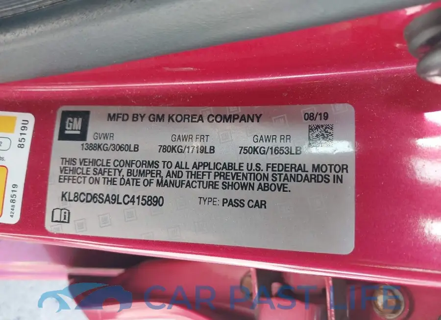 KL8CD6SA9LC415890# 9