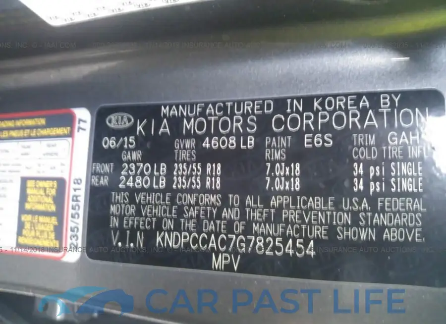 KNDPCCAC7G7825454# 9