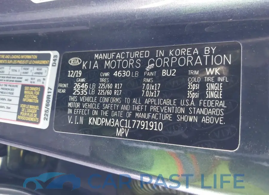 KNDPM3AC1L7791910# 9