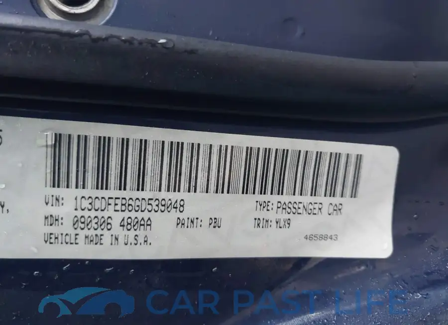1C3CDFEB6GD539048# 9