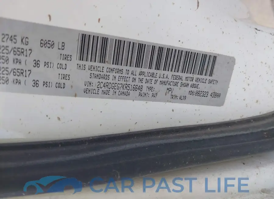 2C4RDGEG7KR516648# 9