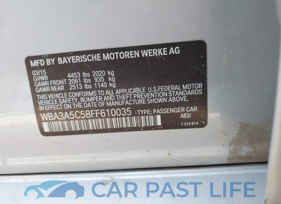 WBA3A5C58FF610035# 9