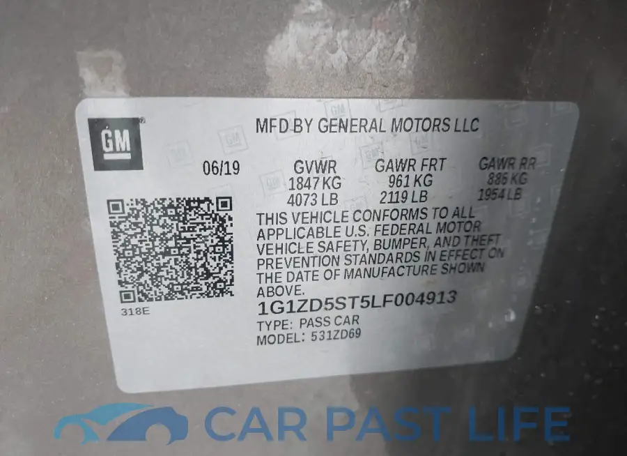 1G1ZD5ST5LF004913# 9