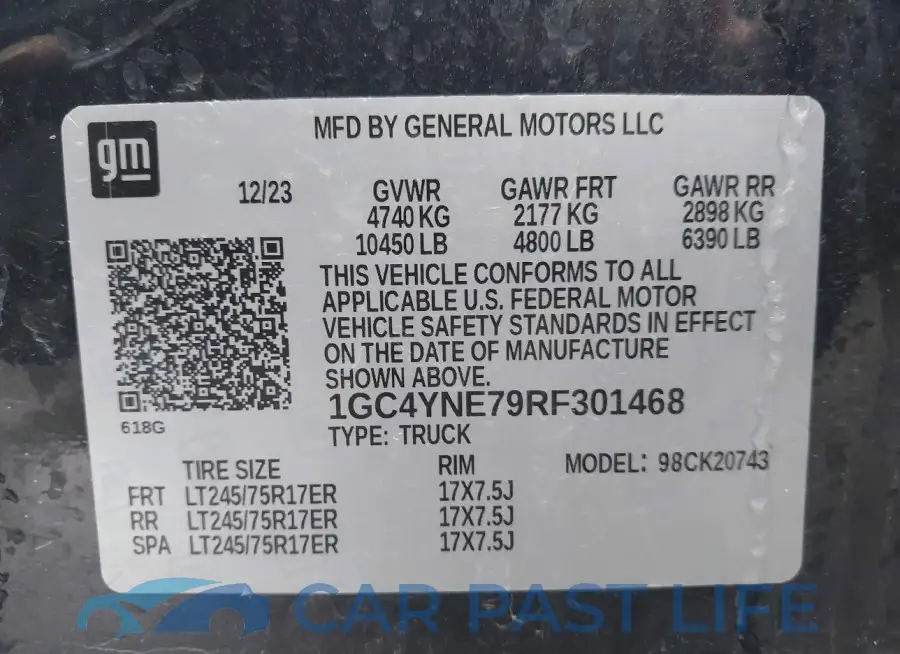1GC4YNE79RF301468# 8