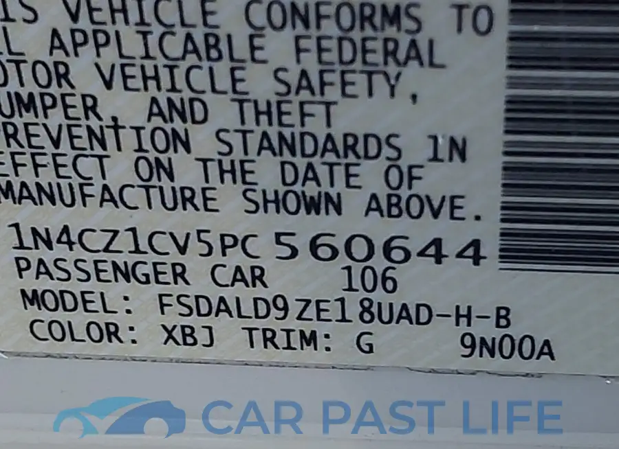 1N4CZ1CV5PC560644# 9