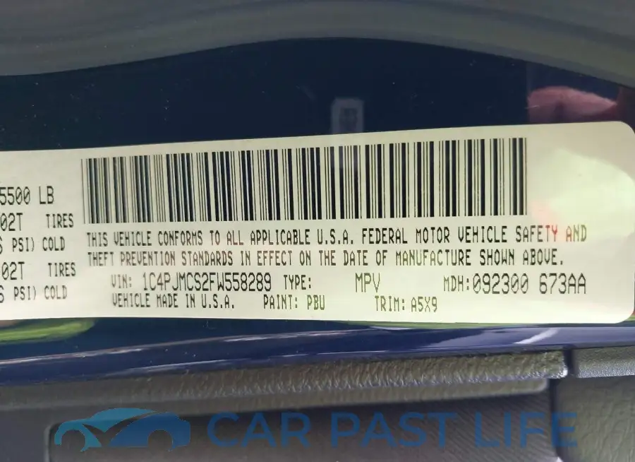 1C4PJMCS2FW558289# 9